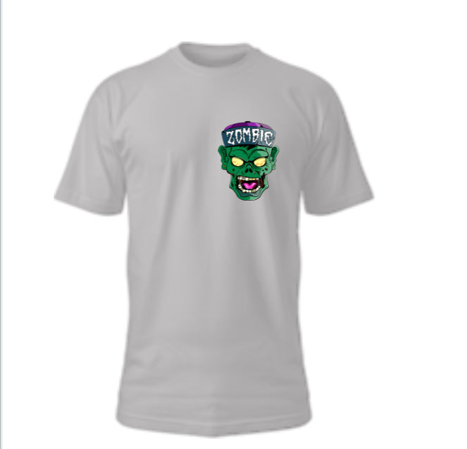 Full Color/ Left Chest Zombie Logo (Glow In The Dark)