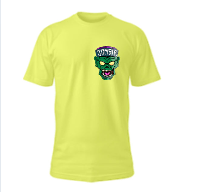 Full Color/ Left Chest Zombie Logo (Glow In The Dark)