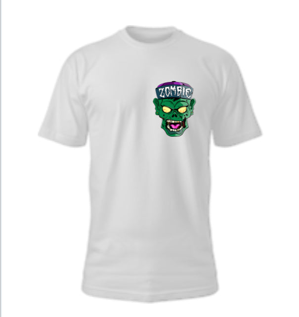 Full Color/ Left Chest Zombie Logo (Glow In The Dark)