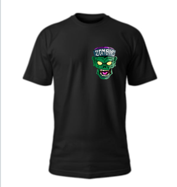 Full Color/ Left Chest  Zombie Logo (Glow In The Dark)